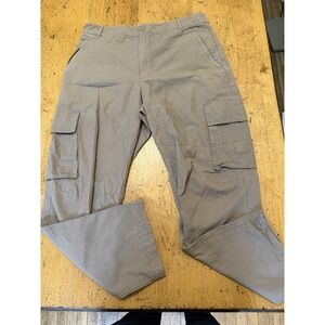 alo Yoga Men's 34x29 Brown Cargo Ripstop Trouser Canvas Straight Leg Pants